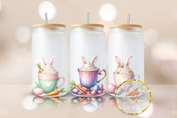 Easter Glass Tumbler Design 16oz Tumbler