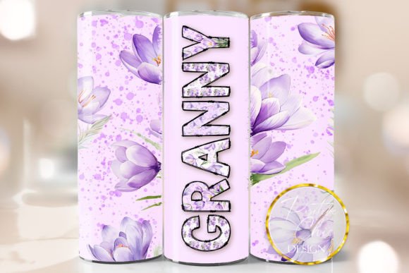 Granny Purple Tumbler Wrap Sublimation: Graphics for Crafts