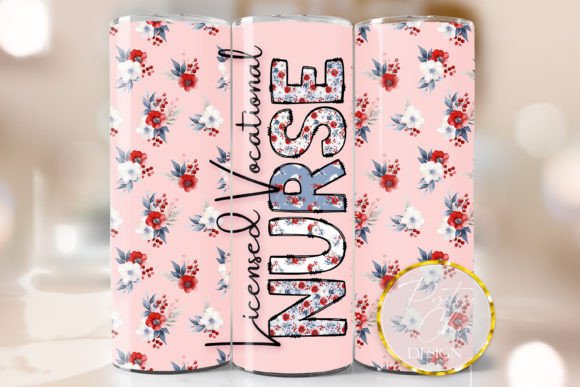 Licensed Vocational Nurse Tumbler Wrap: Graphics for Crafts & Branding