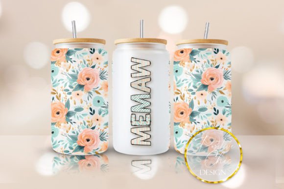 Memaw Glass Can Wrap: Graphics for Crafts