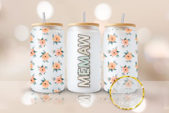 Memaw Libbey Cup Wrap UVDTF Wraps: Graphics for Crafts