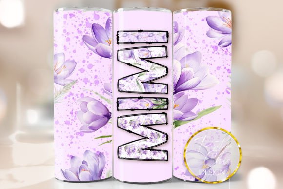 Mimi Purple Tumbler Wrap: Graphics for Crafts