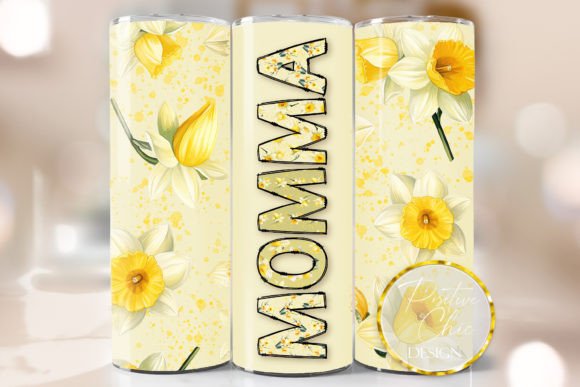 Momma Spring Floral Tumbler Wrap: Graphics for Crafts