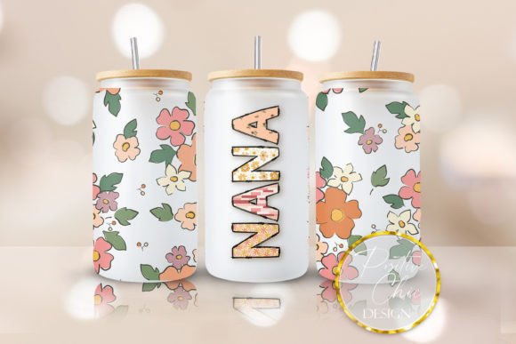 Nana Libbey Can Wrap UVDTF Cup Wrap PNG for Crafts & Graphics