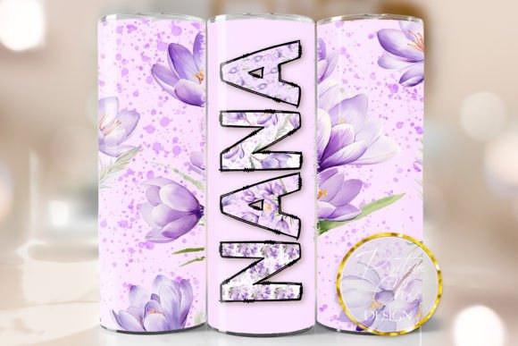 Nana Purple Tumbler Wrap: Graphics for Crafts