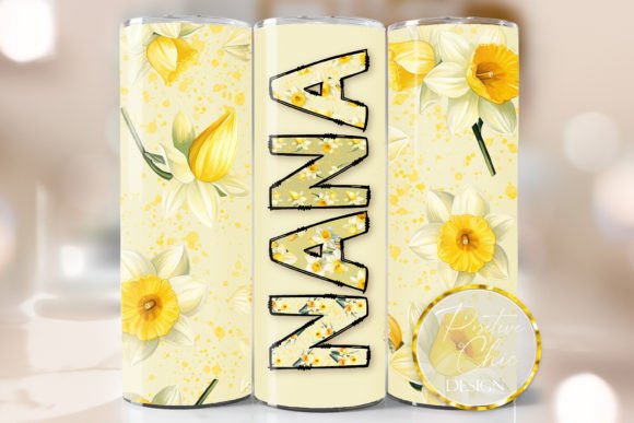 Nana Spring Floral Tumbler Wrap Design: Graphics for Crafts