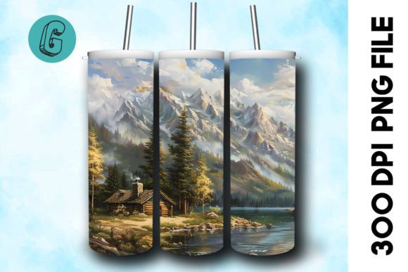 Oil Paint Vintage Sence Tumbler Wrap 21 Graphics & Backgrounds